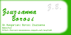 zsuzsanna borosi business card